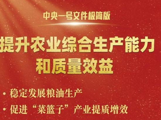 中央一號(hào)文件，極簡(jiǎn)版來(lái)了！